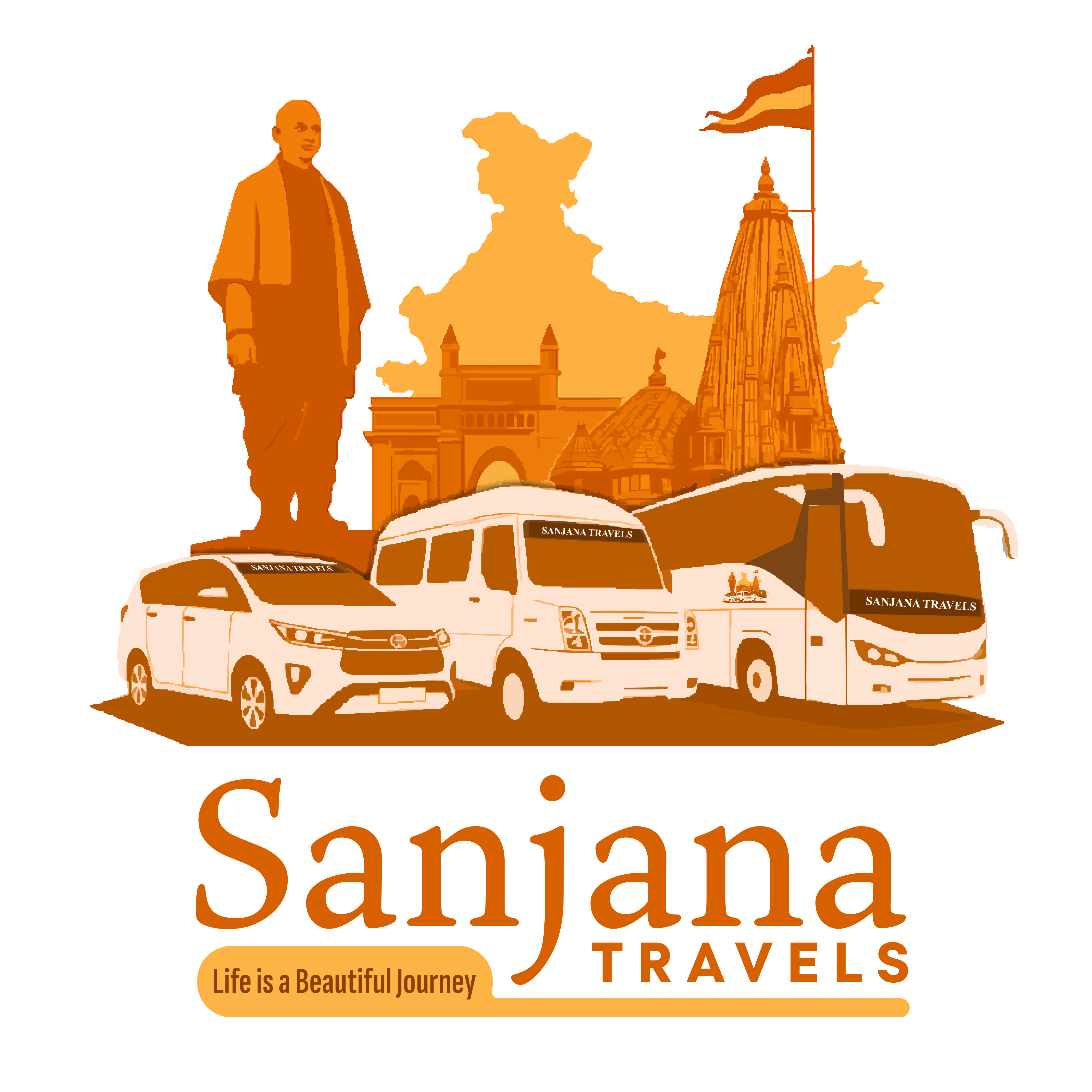 Sanjana Travels Logo